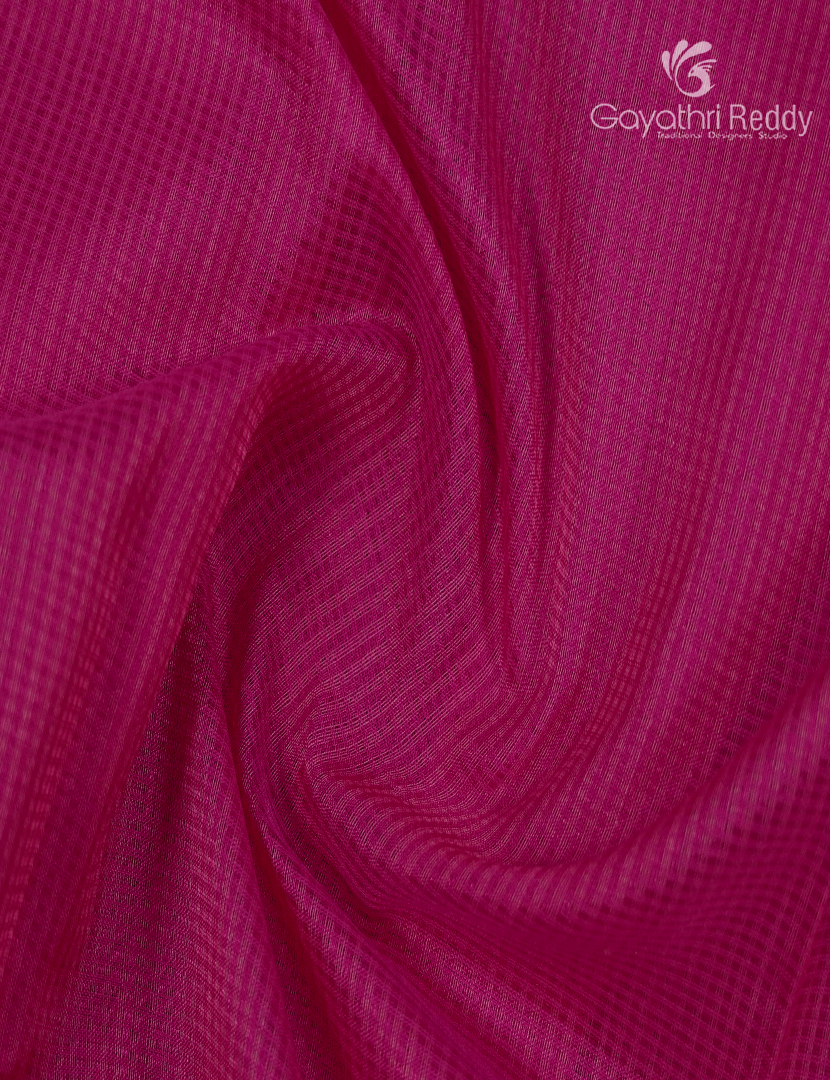 Pure Chanderi Sico Saree in Rani Pink