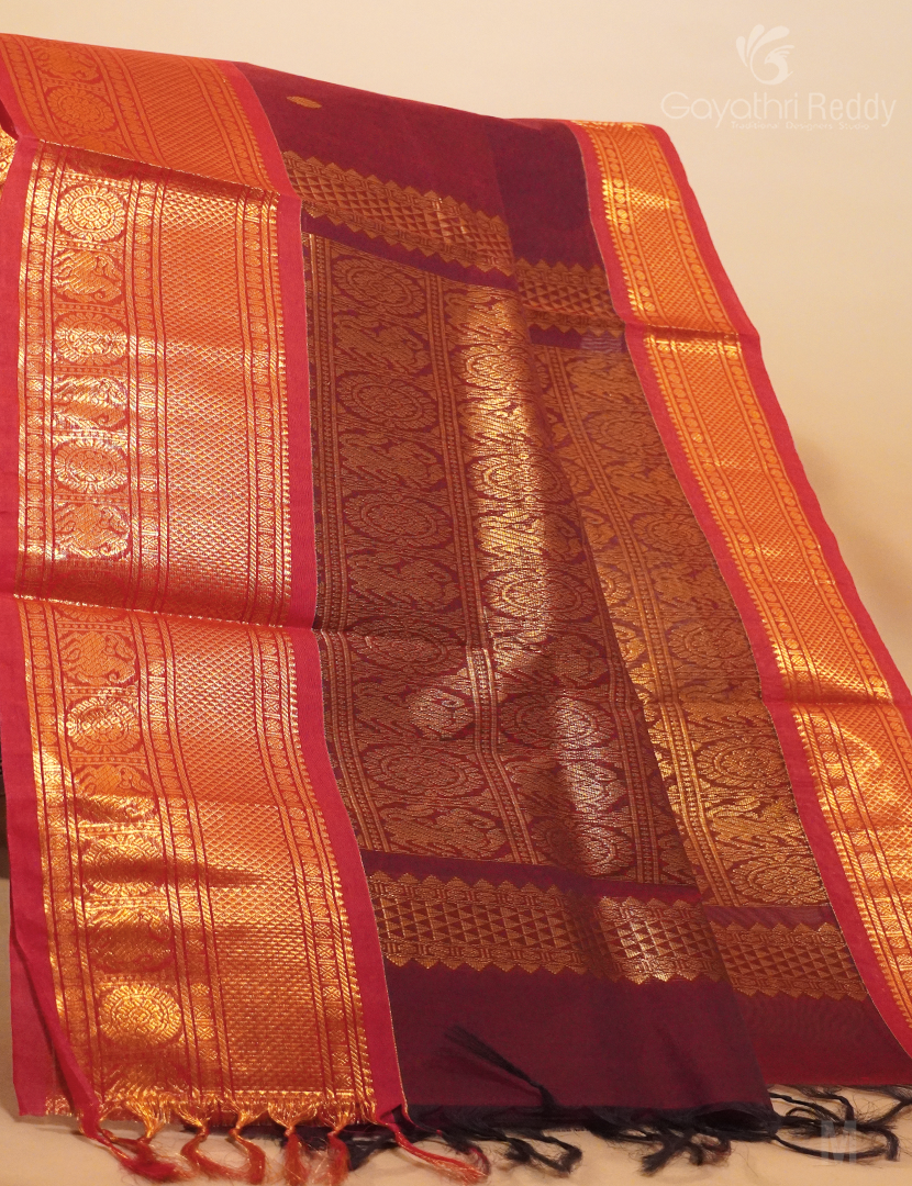 PURE KANCHI COTTON RICH PALLU-KC2753