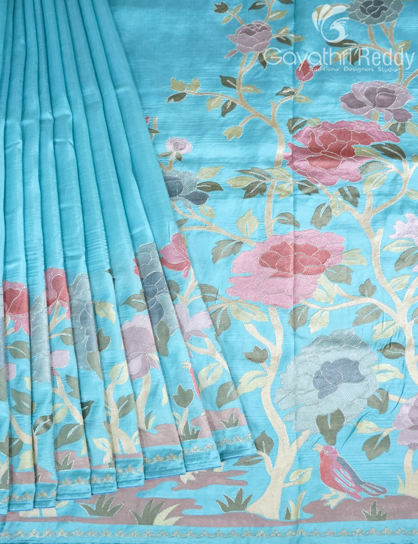 DUPION SILK FANCY SAREE -DSF28