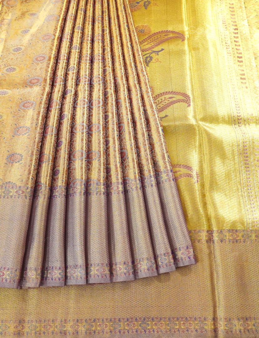PURE KANCHI PATTU TISSUE SAREE-KP7524