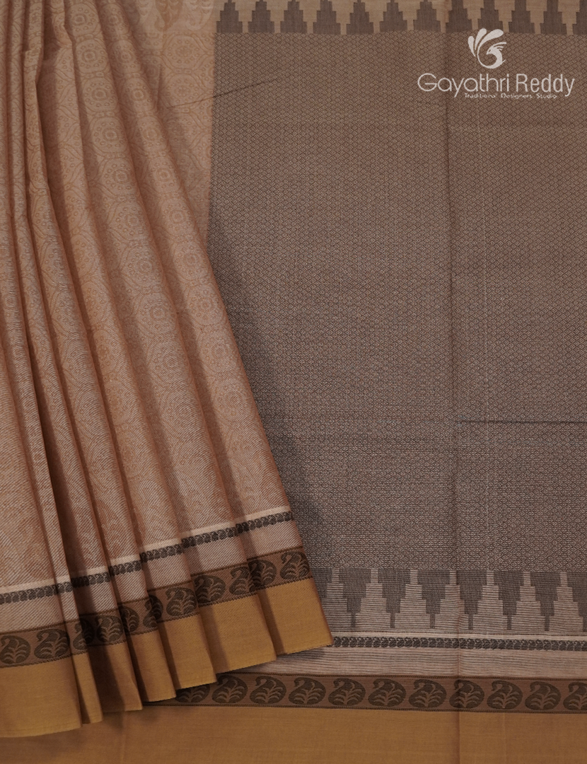 Pure Kanchi Cotton Saree in Onion Pink
