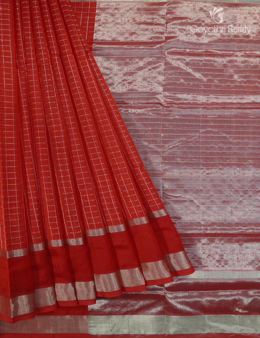 Pure Arani Sico Saree in Red