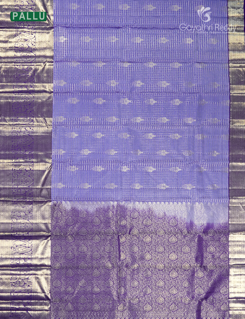 Pure Kanchipuram Vintage Saree in Lavender and Purple