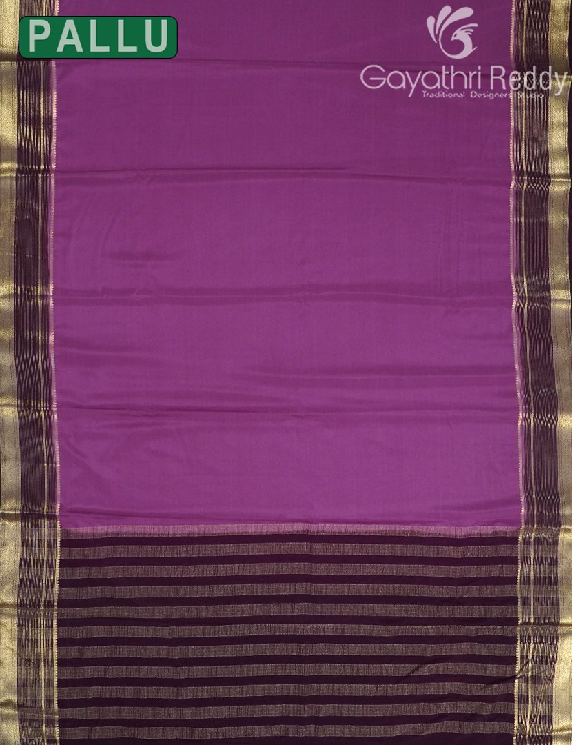 SEMI MYSORE CRAPE SAREE-SMC371