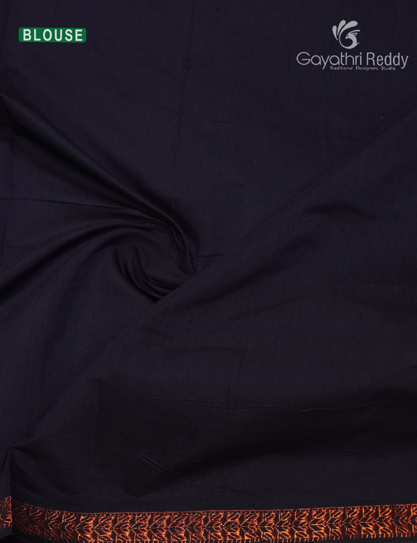 Sico Saree in Deep Maroon and Navy Blue