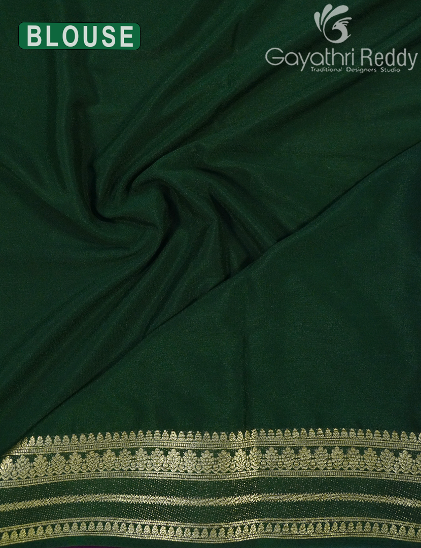 SEMI MYSORE CREPE SAREE-SMC321