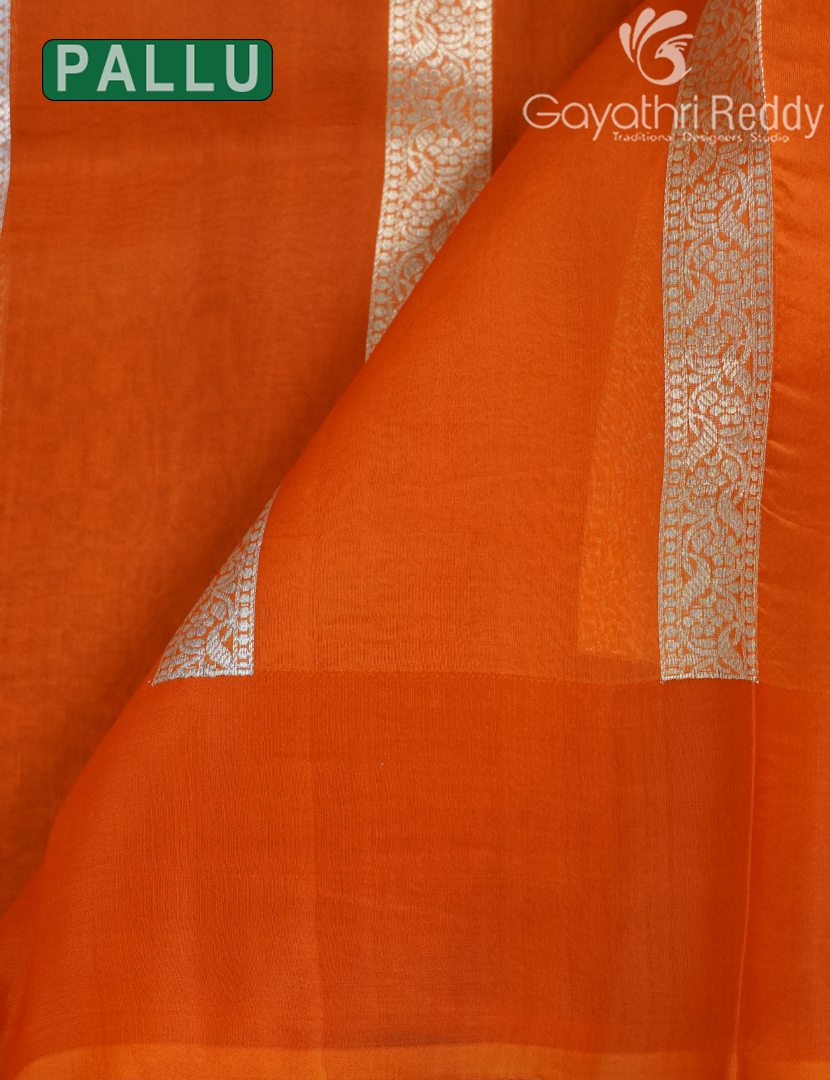 PURE BANARAS KORA SILK-BKS123