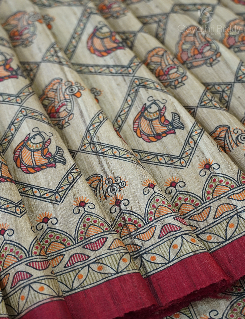 PURE DESI TUSSAR SILK-TS1368