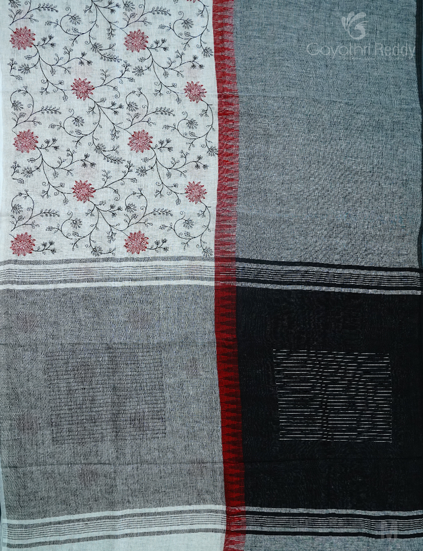 PURE LINEN SAREE-L1341