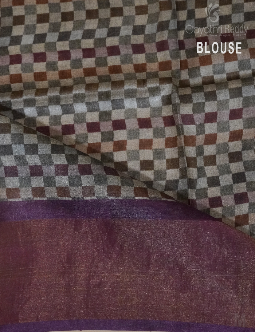 PURE DESI TUSSAR ORGANIC PRINTED-TS1141