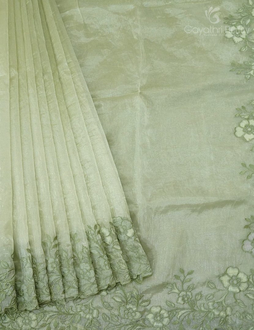 GLASS ORGANZA HAND WORK SAREE-FO702