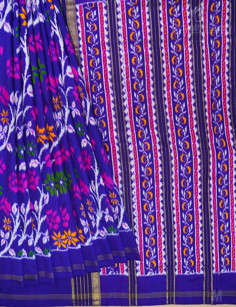 PURE TWILL IKKAT PATTU-IP718