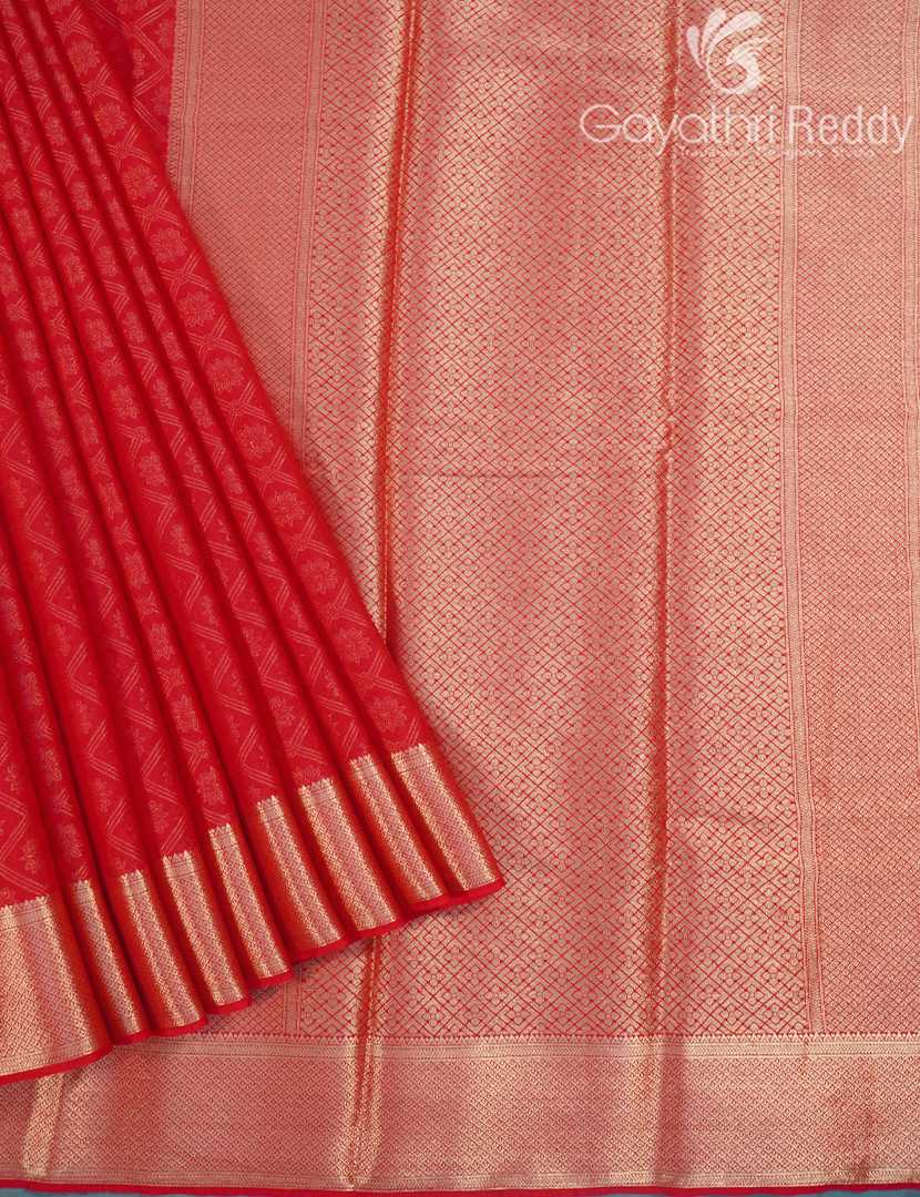 SEMI MYSORE CRAPE SAREE-SMC309