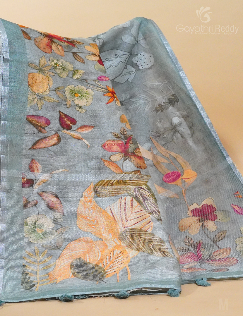 PURE LINEN SAREE-L1303