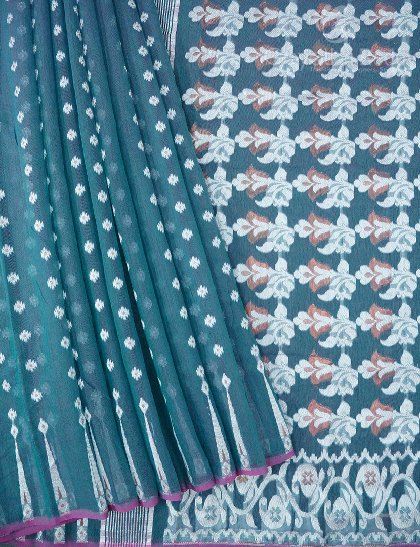 JAMDANI COTTON(WITHOUT BLOUSE)-JMC546