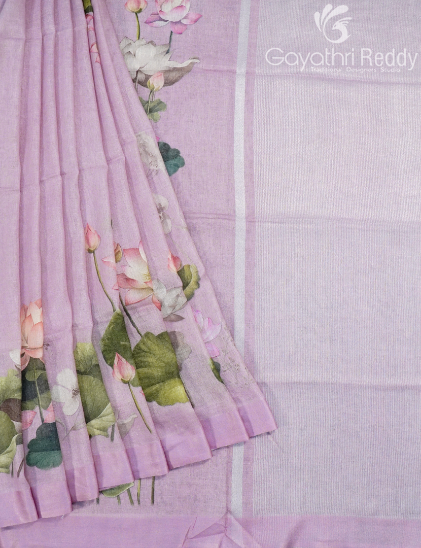 PURE LINEN SAREE-L1438