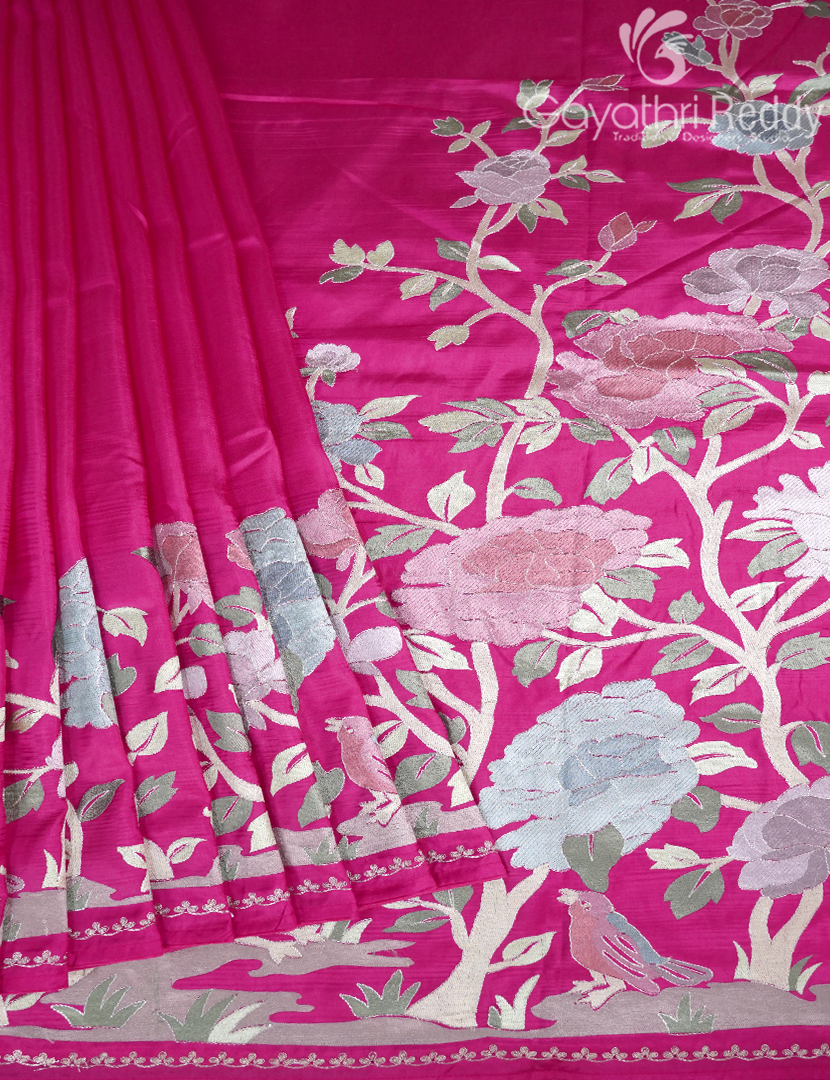 DUPION SILK FANCY SAREE -DSF16