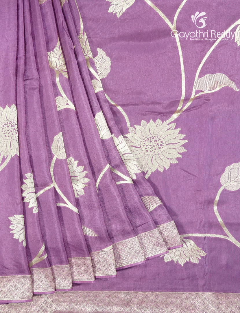 Semi Dola Fancy Saree in Onion Pink