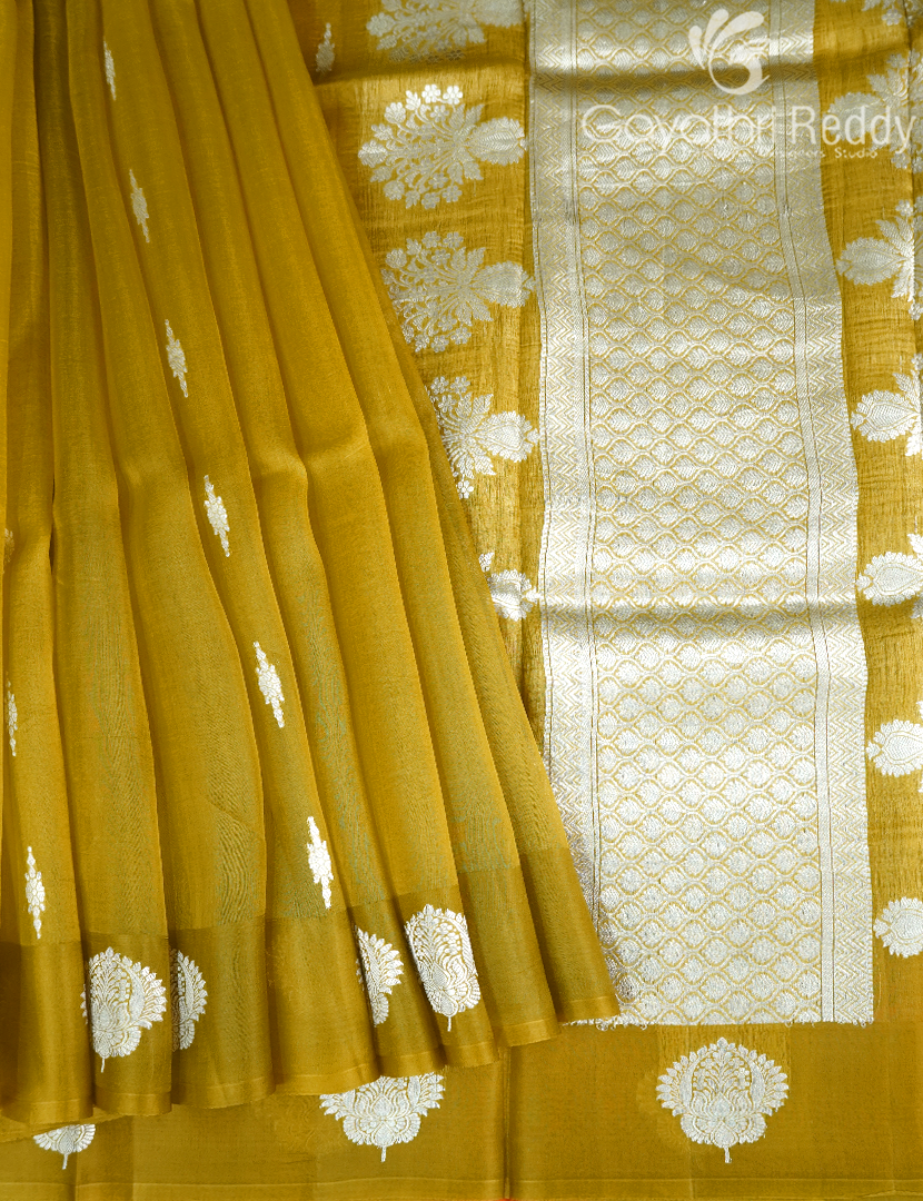 PURE BANARAS KORA SILK-BKS111