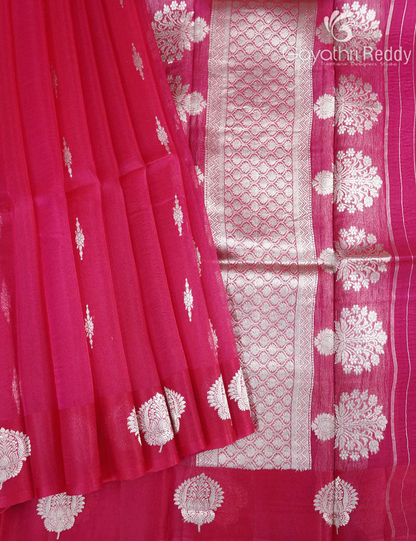 PURE BANARAS KORA SILK-BKS134