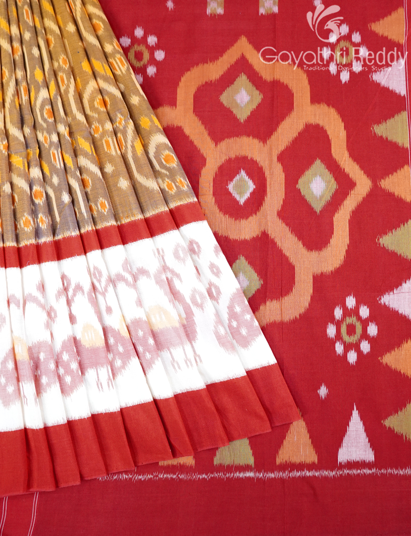 PURE IKKAT COTTON (H.L) SAREE-IKC1045