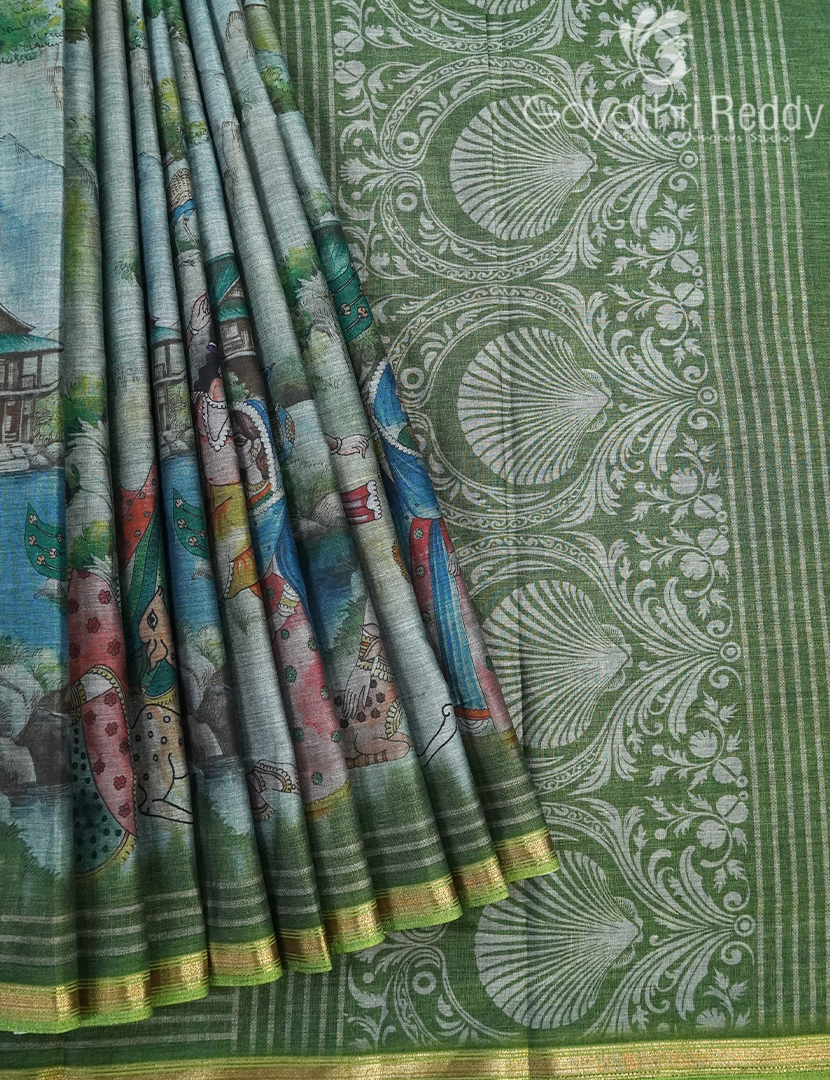 CHANDERI PRINTED SAREE-CHS253