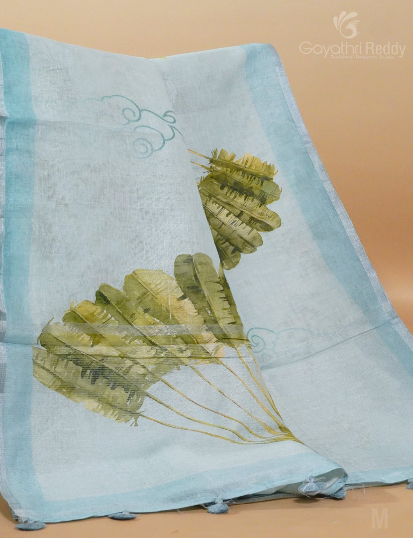 PURE LINEN COTTON SAREE-L1333