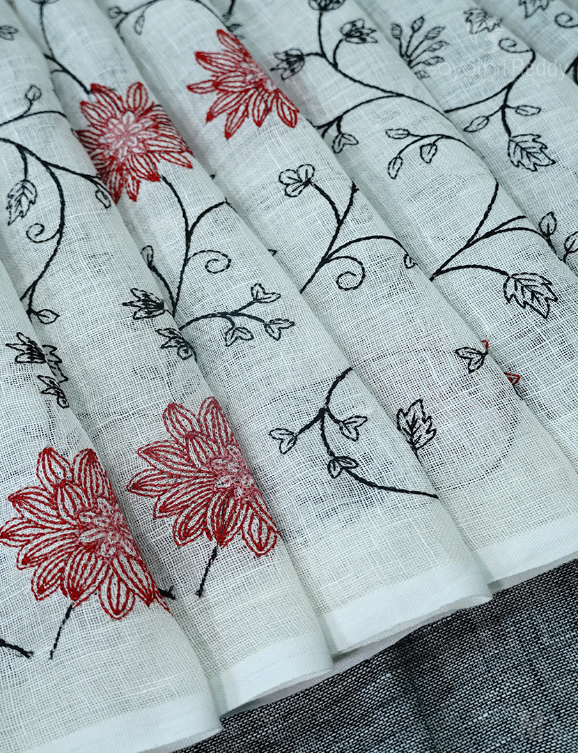 PURE LINEN SAREE-L1341