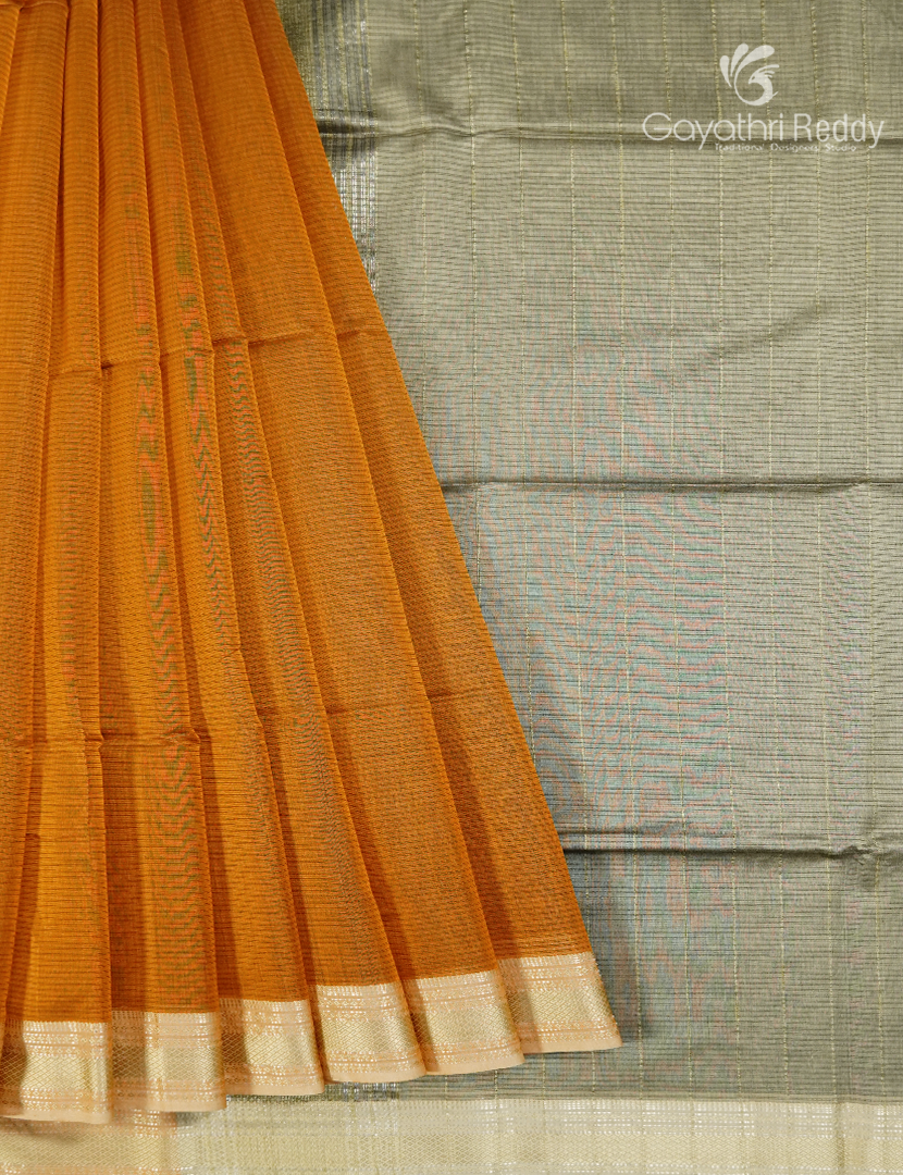 PURE CHANDERI MEDIUM BORDER SAREES -CPS1191