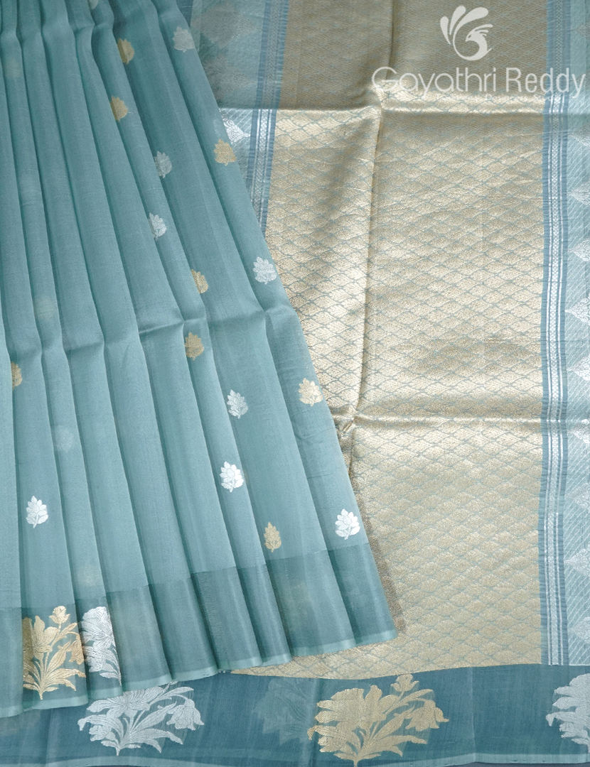 PURE BANARAS KORA SILK-BKS124