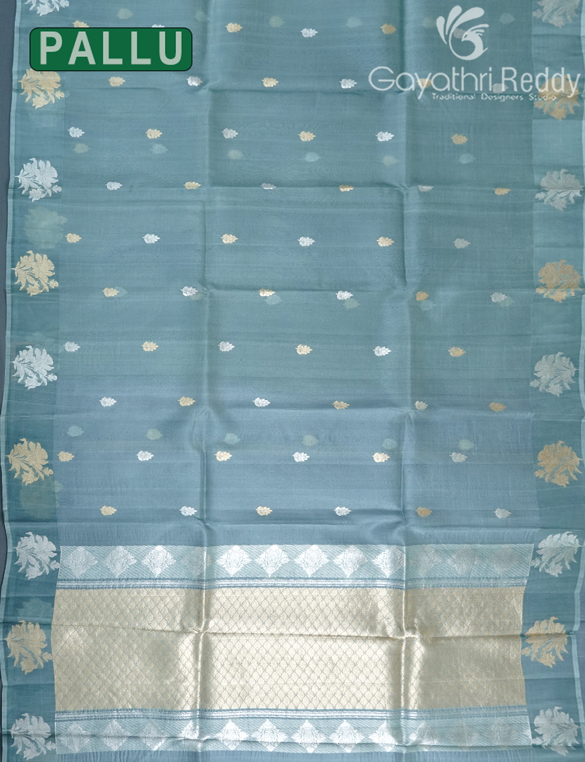 PURE BANARAS KORA SILK-BKS124