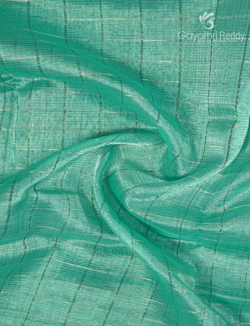 Pure Mangalagiri Langa Voni Set and Metallic Grey and Sea Foam Green