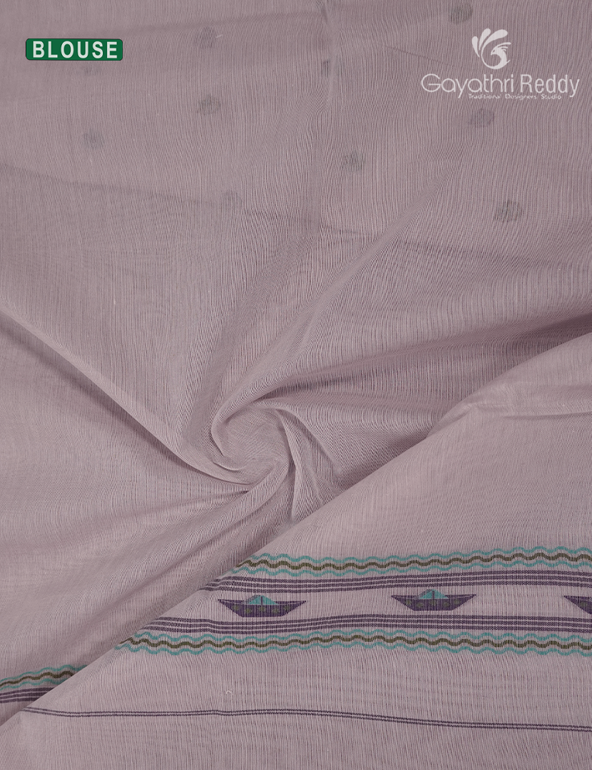 Jamdani Cotton Saree in Off White