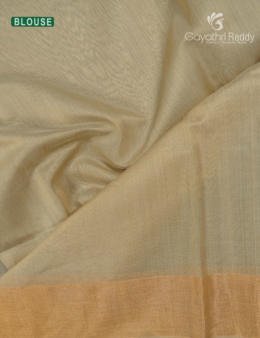 Pure Chanderi Sico Saree in Milk White