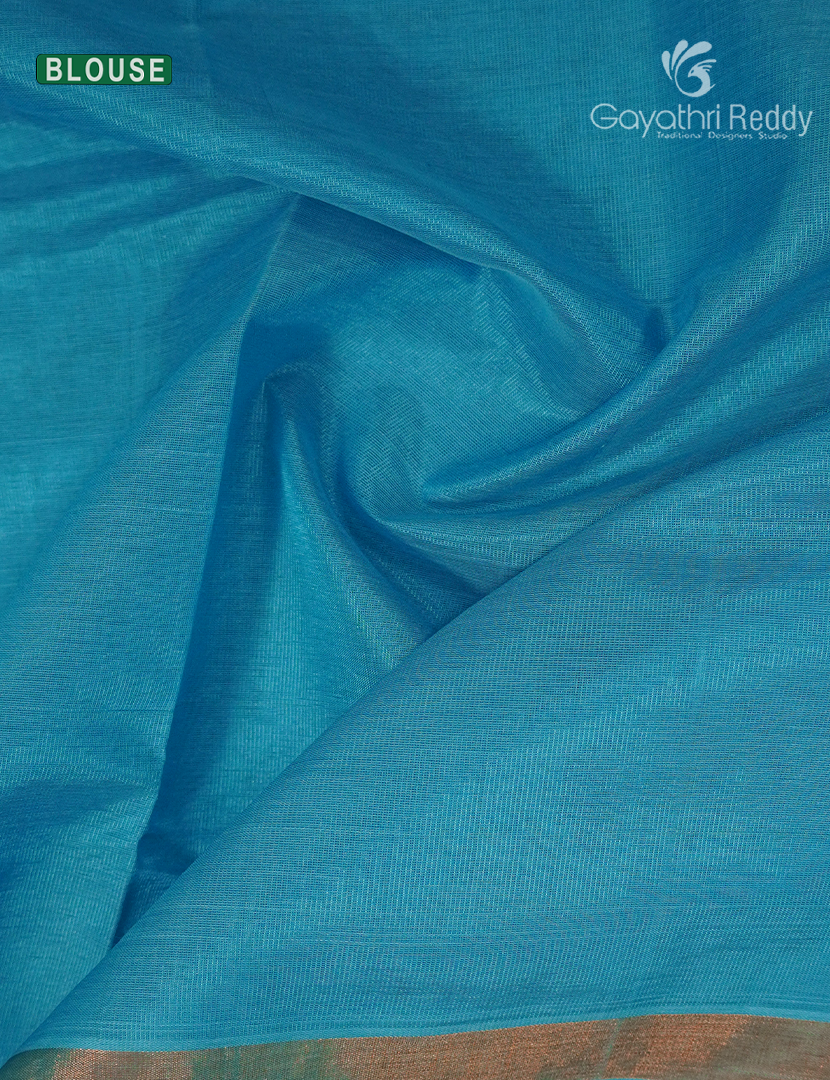Pure Uppada Silk Saree in Grey and Sky Blue