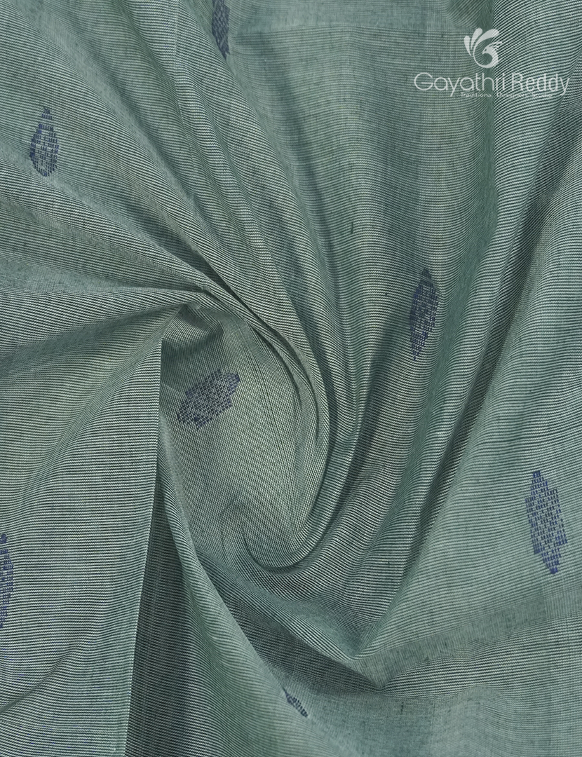 Pure Handloom Cotton Saree in Grey
