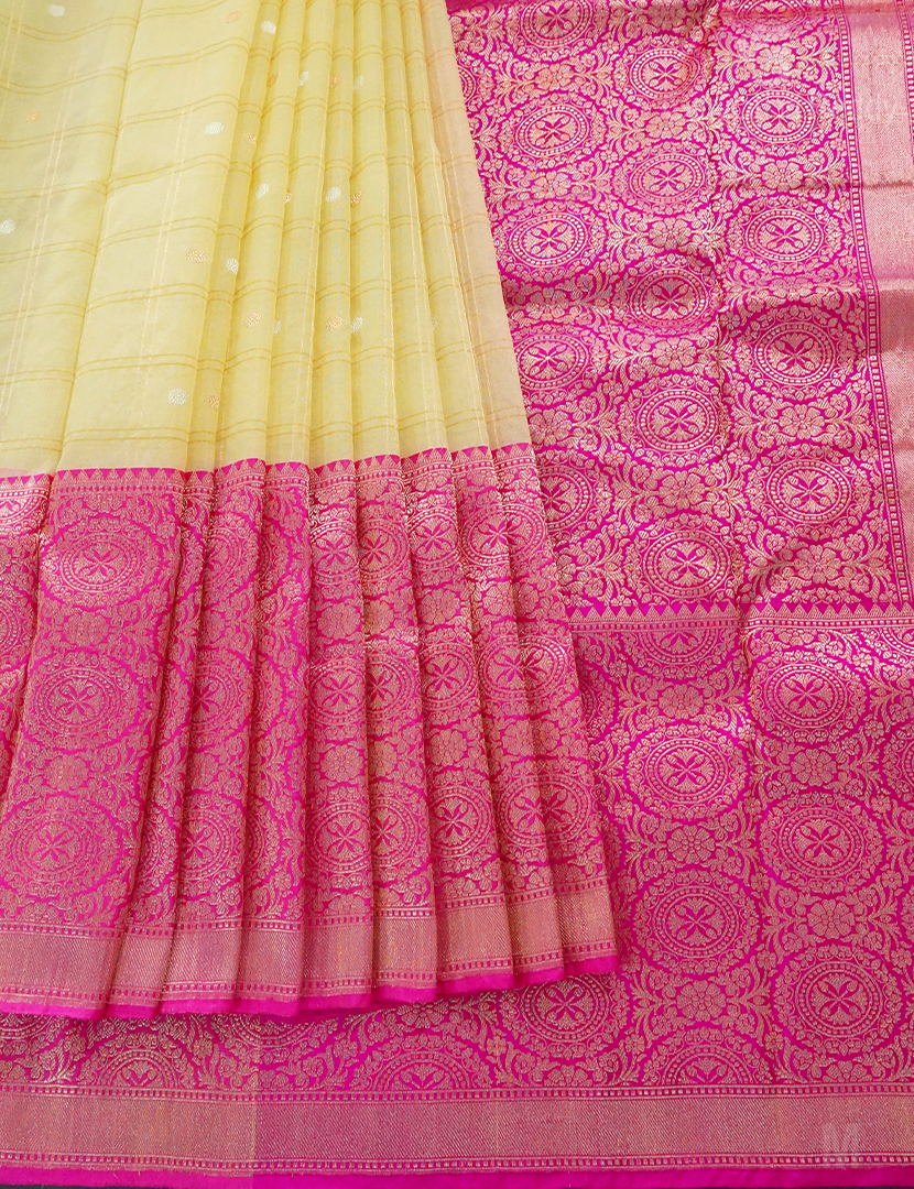 PURE BANARAS KORA SILK-BKS109