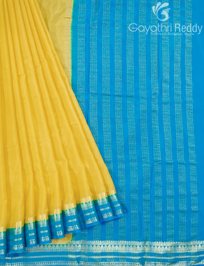 SEMI MYSORE CRAPE SAREE-SMC323