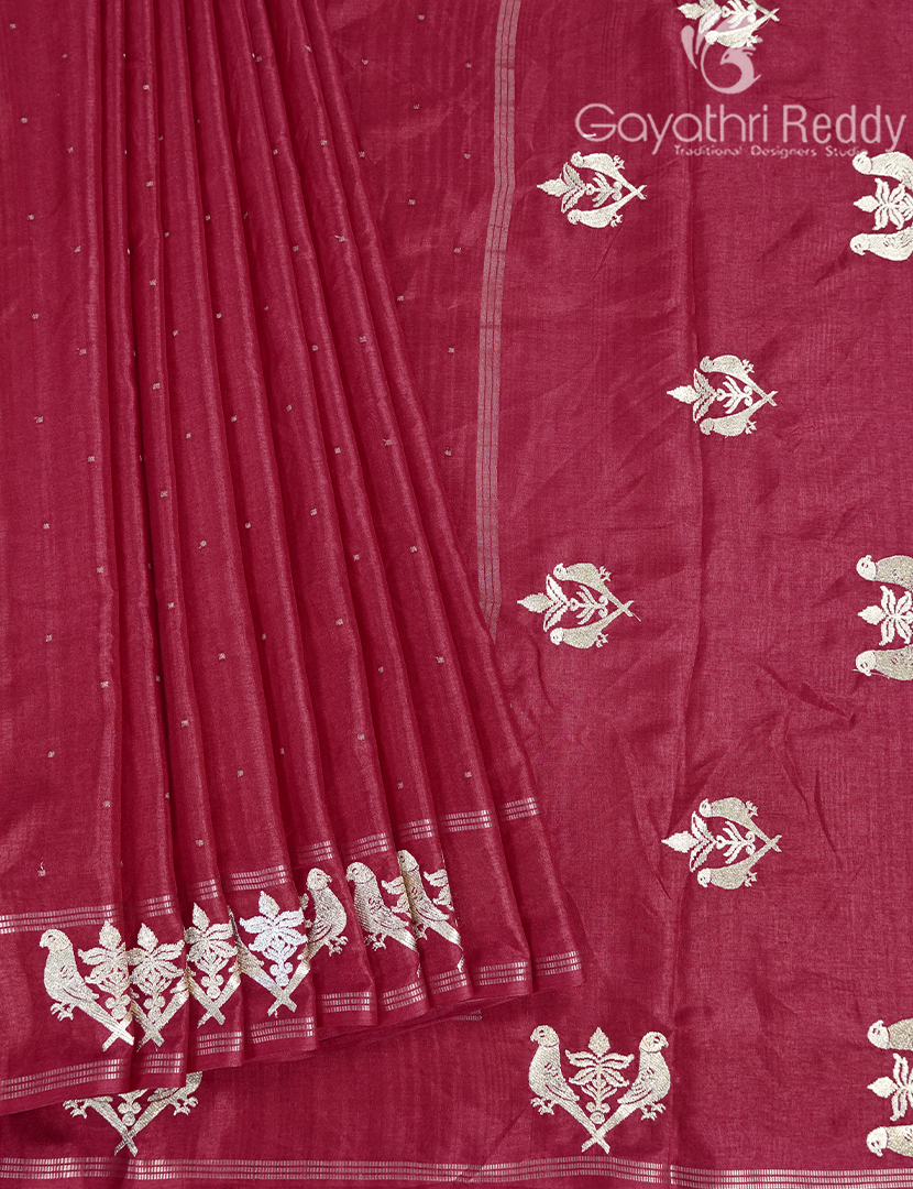 KHADI SILK WORK SAREE-KSW16