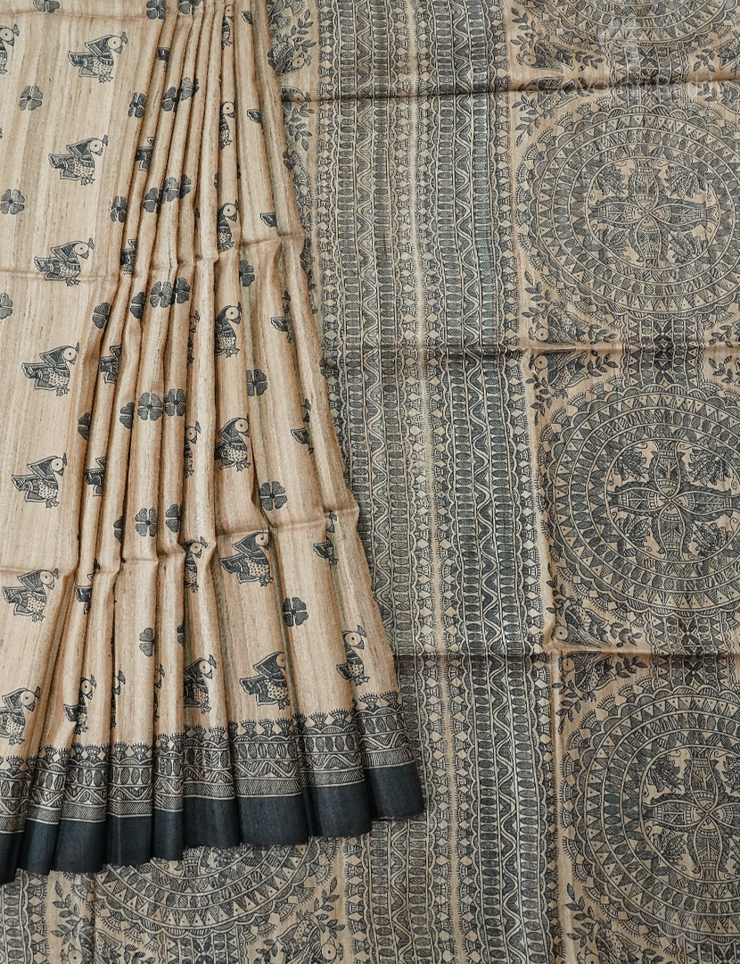 PURE DESI TUSSAR SILK-TS1332