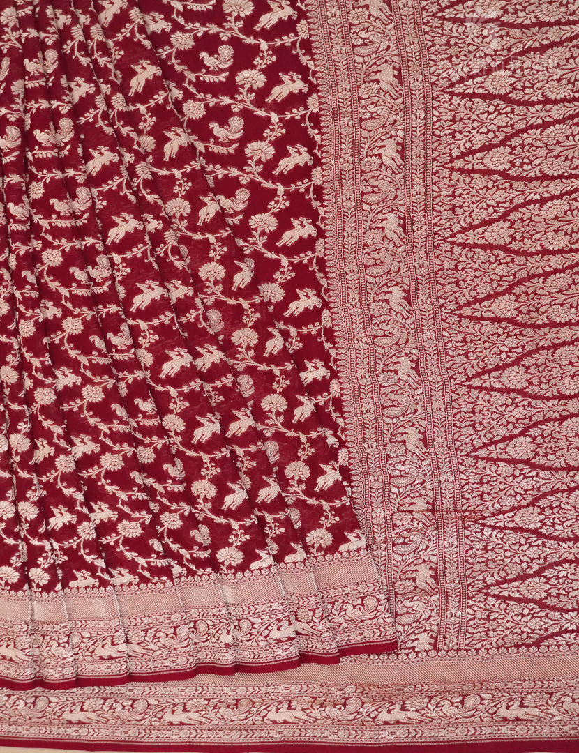 PURE BANARAS GEORGETTE KADDI-BG633