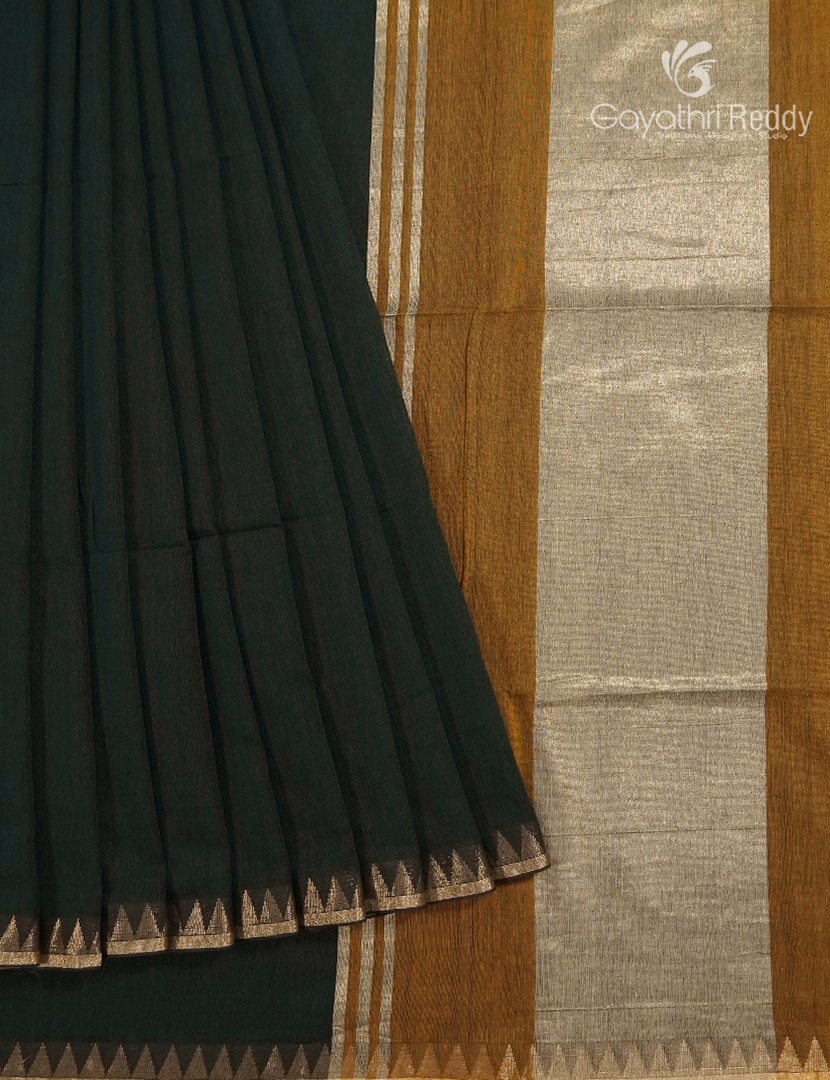 Jamdani Cotton Saree in Black