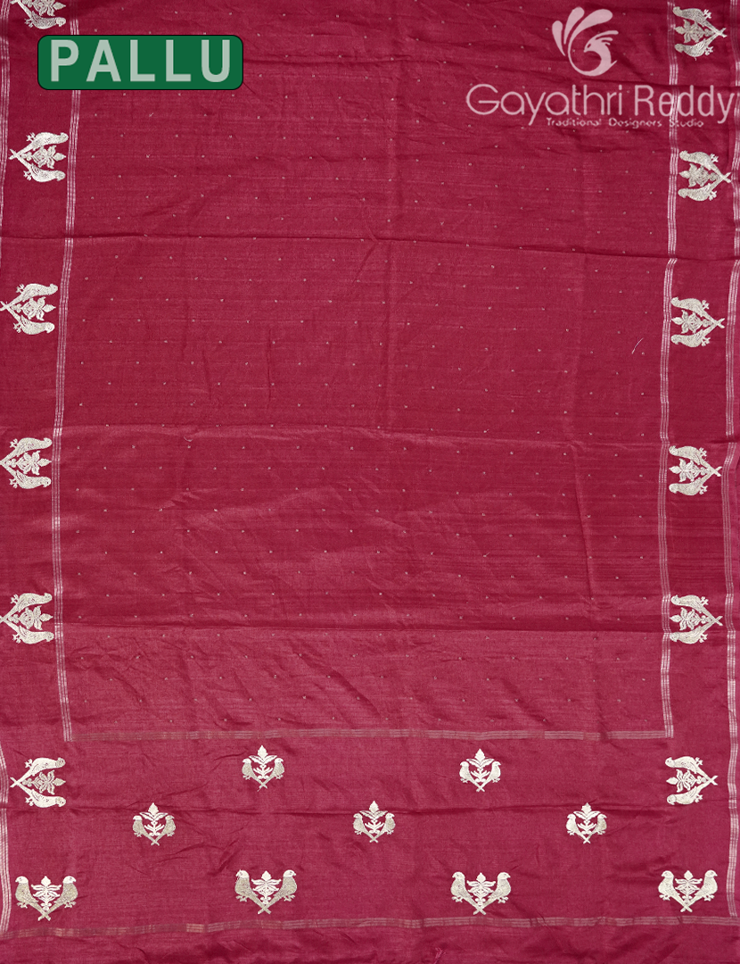 KHADI SILK WORK SAREE-KSW16