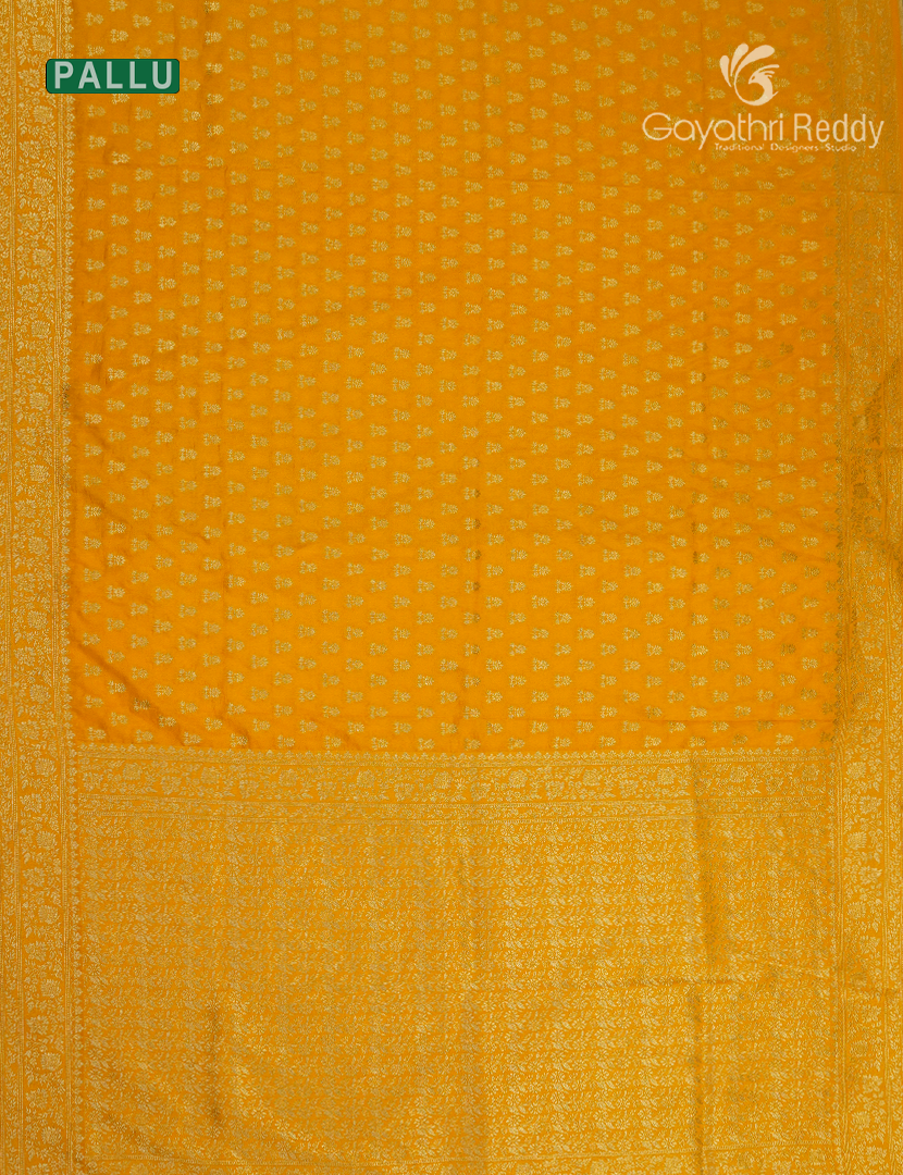 Banaras Georgette Saree in Golden Yellow