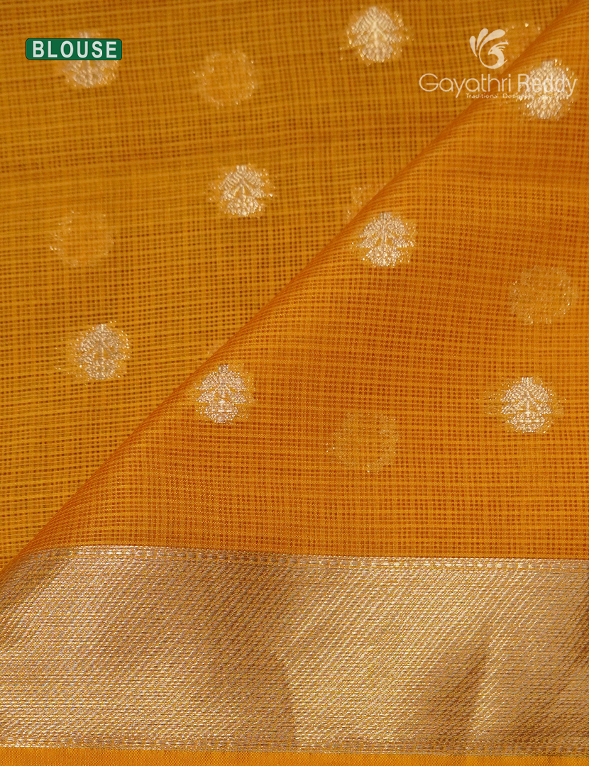 Banaras Kota Lehanga Set in Pista Green and Tangarine