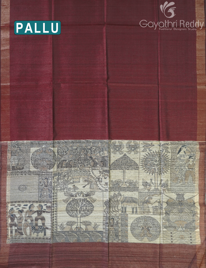 PURE DESI TUSSAR SILK-TS1540