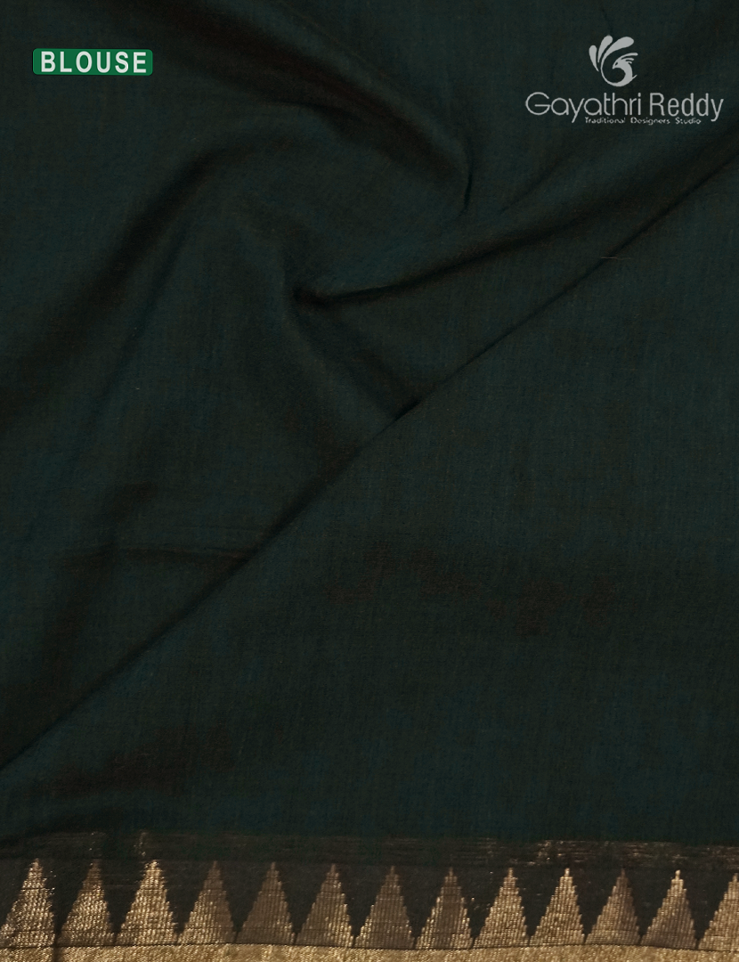 Jamdani Cotton Saree in Black