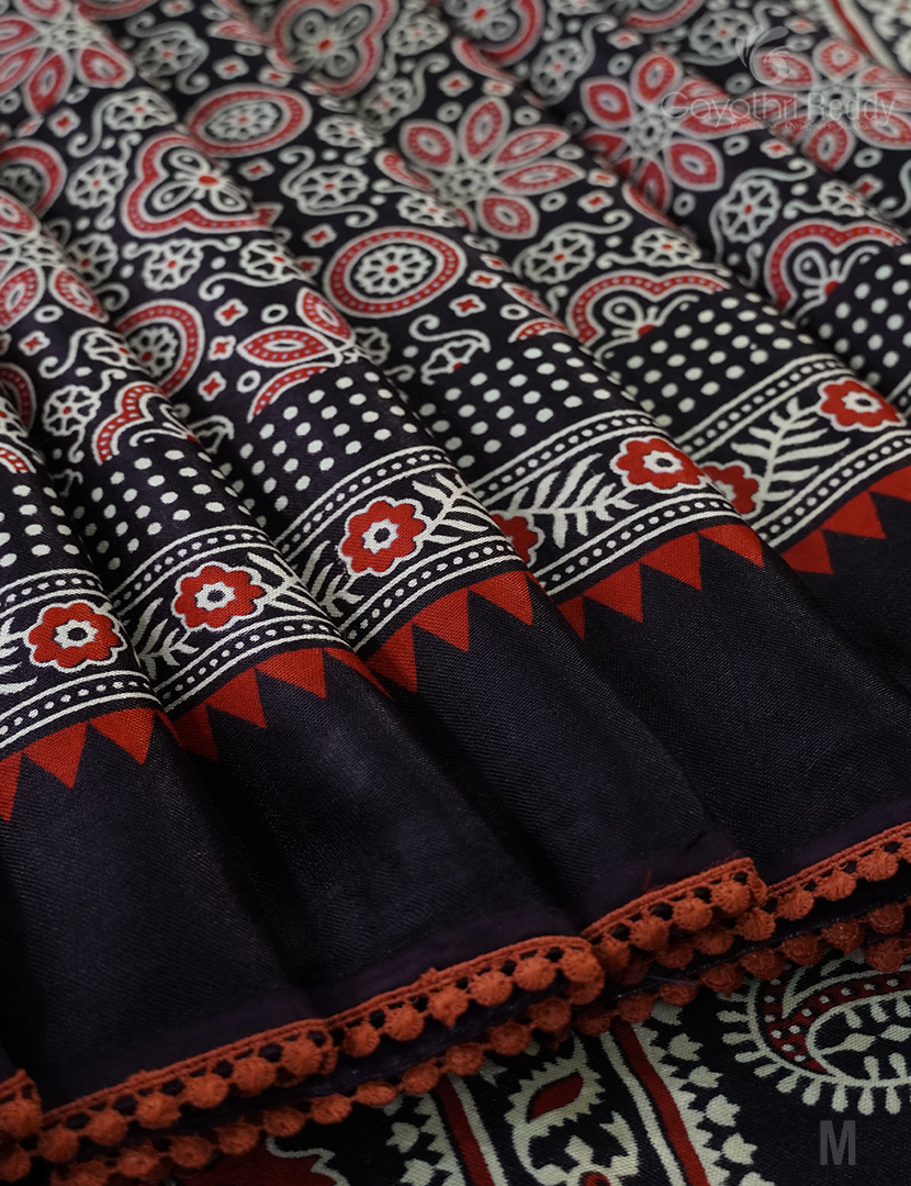 PURE MODAL SILK AJRAKH PRINTED-PMS73