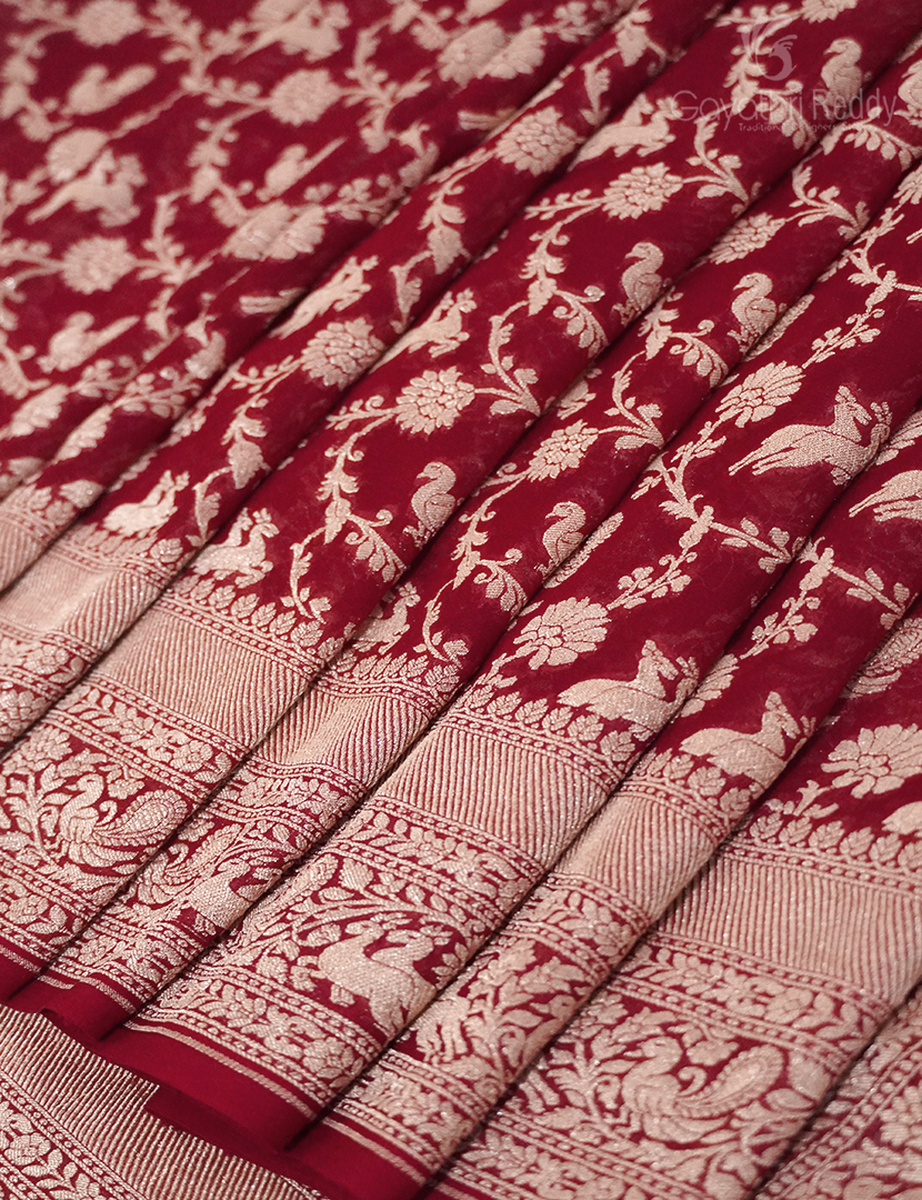 PURE BANARAS GEORGETTE KADDI-BG633