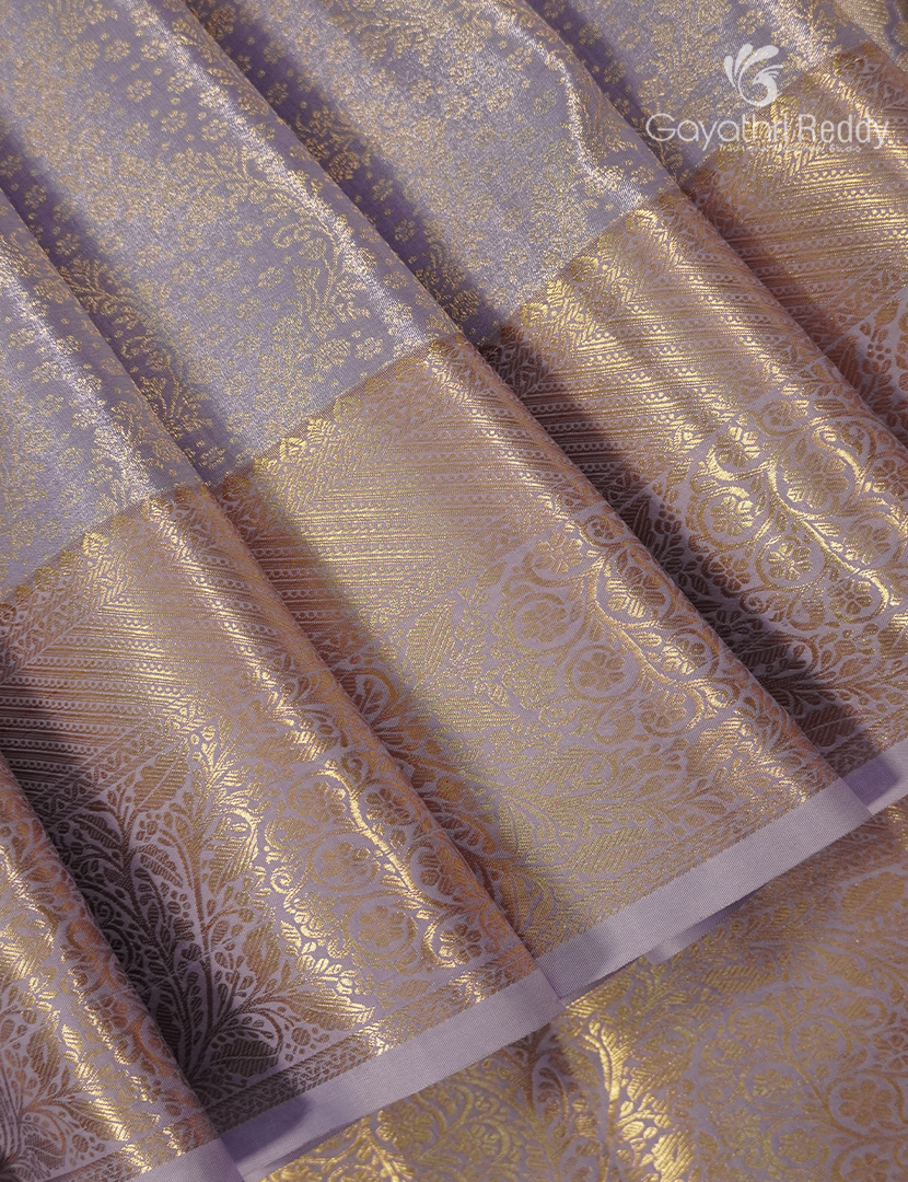 Semi Kanchipuram Silk Saree in Pastel Lavender